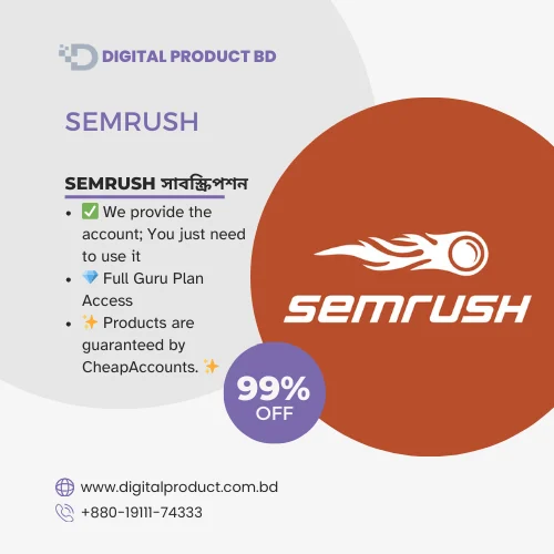 Semrush Pro/Guru access (14 Days–1 Month) – Bangladesh