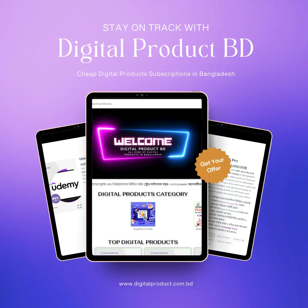 Digital Product BD | AI Tools, Software, Course & Subscriptions