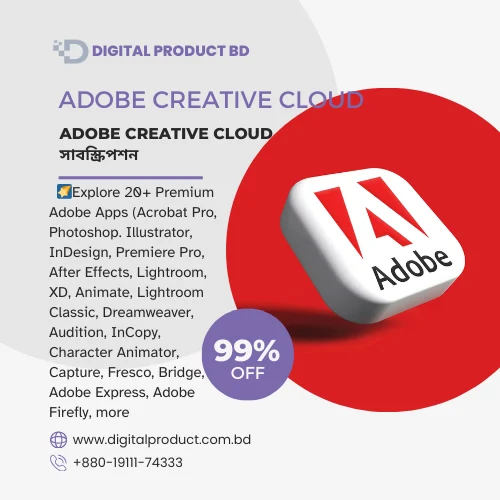 Adobe Creative Cloud Subscription 1-Year | Best Price in BD - Digital Product BD