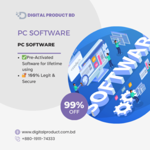 Premium PC Software collection featuring genuine licenses and productivity tools at Digital Product BD.