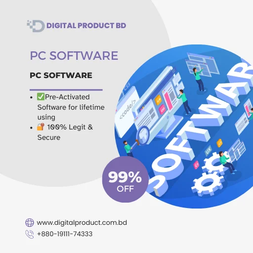 Premium PC Software collection featuring genuine licenses and productivity tools at Digital Product BD.