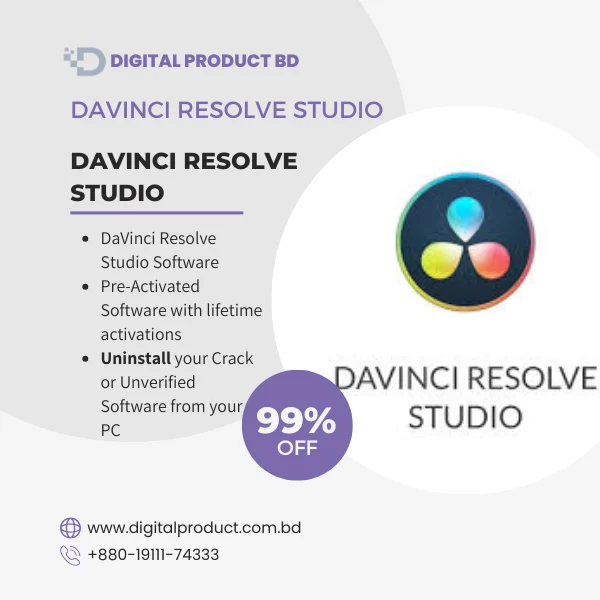 DaVinci Resolve Studio Professional Color Grading Software - Digital Product BD