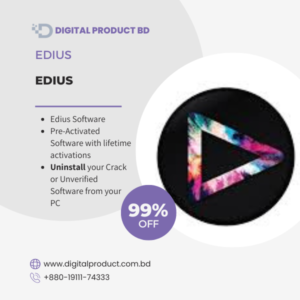 Edius Video Editing Software Genuine License Key - Digital Product BD