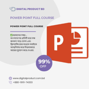 Microsoft PowerPoint Full Course online subscription tutorial interface - Digital Product BD