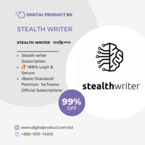 Stealth Writer premium AI humanizer subscription plan available at Digital Product BD
