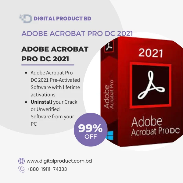 Buy Adobe Acrobat Pro DC 2021 Pre-Activated in BD | Digital Product BD