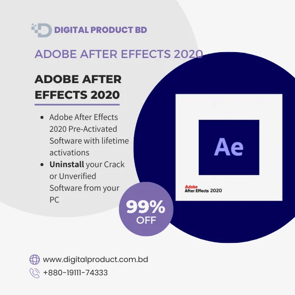 Buy Adobe After Effects 2020 Pre-Activated in BD | Digital Product BD