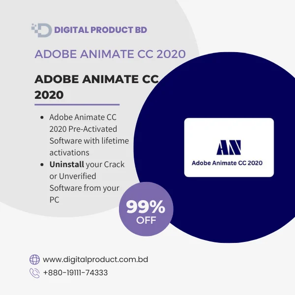 Buy Adobe Animate CC 2020 Pre-Activated in BD | Digital Product BD