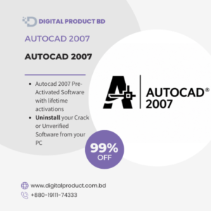 AutoCAD 2007 Pre-Activated Full Version Software Download - Digital Product BD