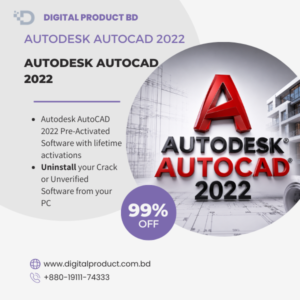 Autodesk AutoCAD 2022 Pre-Activated Lifetime License - Digital Product BD
