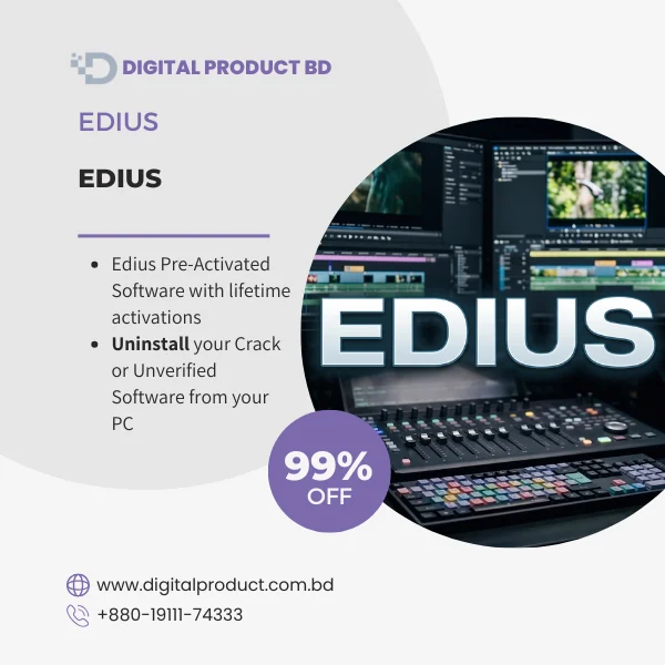 Edius Pro pre-activated video editing software full version download at Digital Product BD