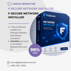 F-Secure Network Installer pre-activated software box cover for digital download at Digital Product BD