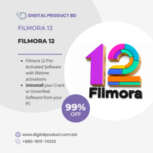 Wondershare Filmora 12 Pre-Activated Lifetime License Download - Digital Product BD