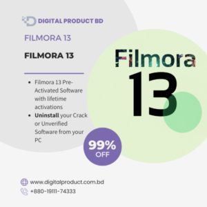 Wondershare Filmora 13 Pre-Activated Lifetime License Download - Digital Product BD