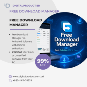 Free Download Manager Pre-Activated Software Dashboard - Digital Product BD