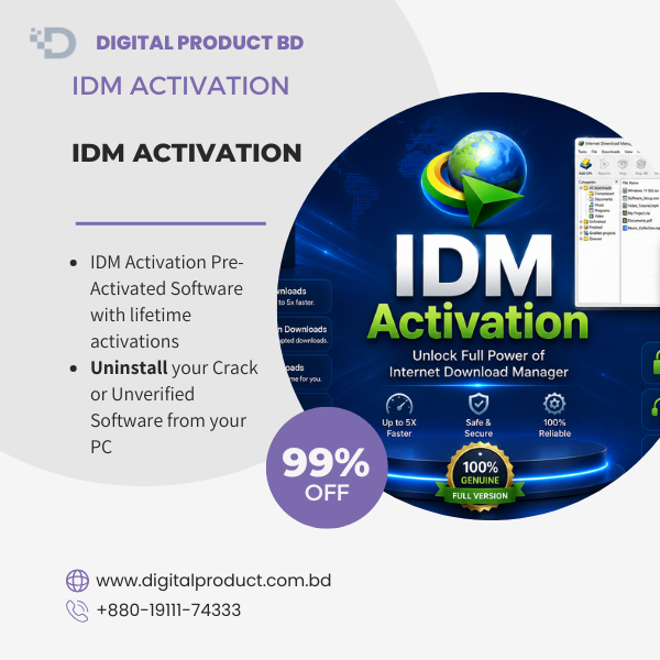 IDM Activation Pre-Activated Software Dashboard - Digital Product BD