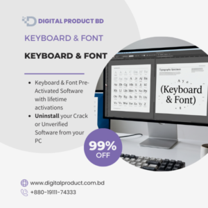 Pre-activated Keyboard and Font software bundle for instant download at Digital Product BD