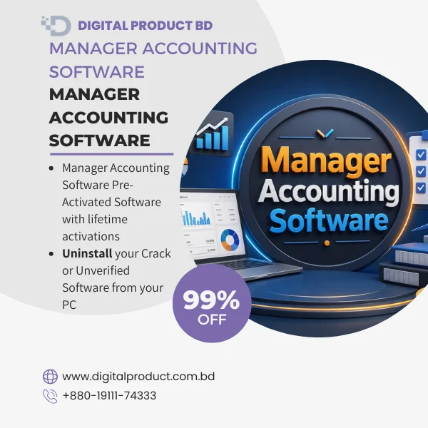 Manager Accounting Software Pre-Activated Full Version Download - Digital Product BD