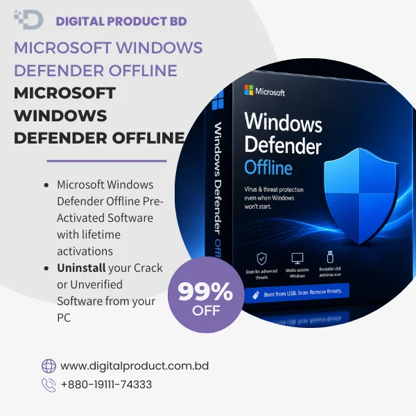 Microsoft Windows Defender Offline digital download and license from Digital Product BD