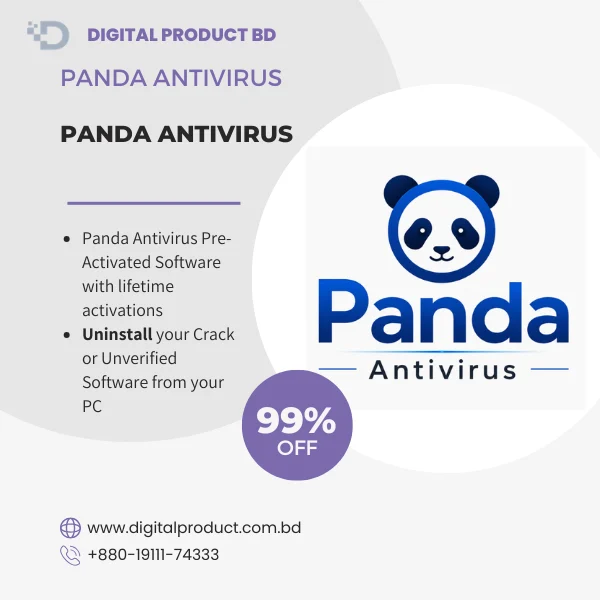 Pre-activated Panda Antivirus software license from Digital Product BD