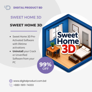 Sweet Home 3D Pre-Activated Lifetime License - Digital Product BD