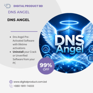 DNS Angel pre-activated software interface for family-safe web browsing and content filtering available at Digital Product BD