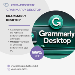 Grammarly Desktop pre-activated software interface for AI writing assistance available at Digital Product BD