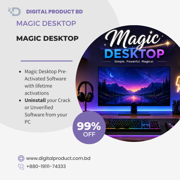 Magic Desktop Pre-Activated Full Version - Kids Safe PC Software by Digital Product BD