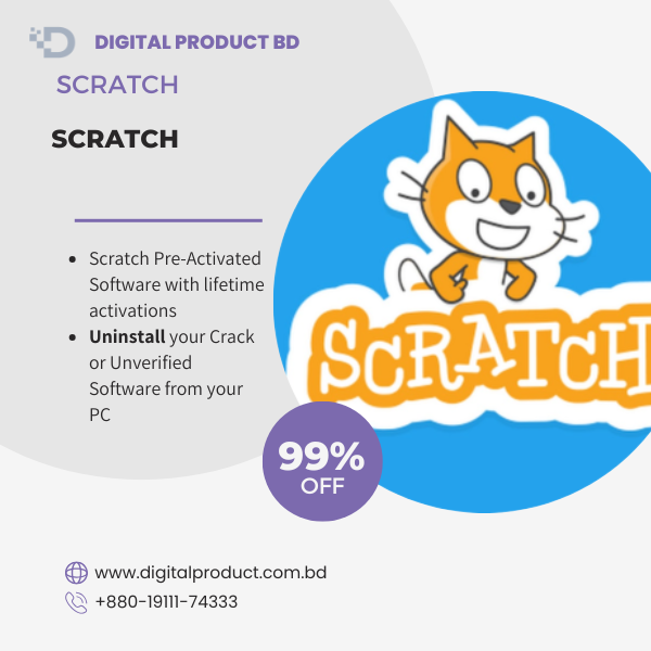 Scratch pre-activated coding software for PC - instant digital download from Digital Product BD.