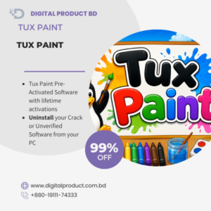 Tux Paint pre-activated drawing software for kids - instant digital download from Digital Product BD.