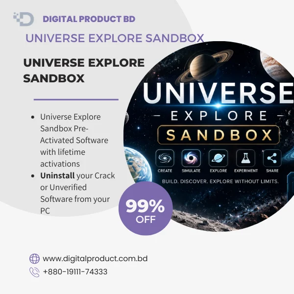 Universe Explore Sandbox pre-activated full version software - instant download at Digital Product BD.