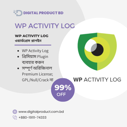 WP Activity Log WordPress user tracking plugin download from Digital Product BD