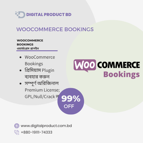 WooCommerce Bookings WordPress appointment scheduling plugin download from Digital Product BD