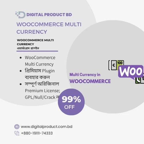 WooCommerce Multi Currency Plugin - Currency Switcher and Geolocation Extension by Digital Product BD