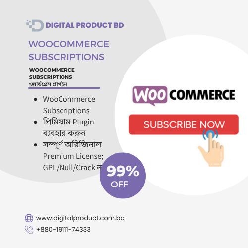 WooCommerce Subscriptions WordPress plugin download from Digital Product BD