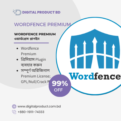 Wordfence Premium WordPress security and firewall plugin download from Digital Product BD